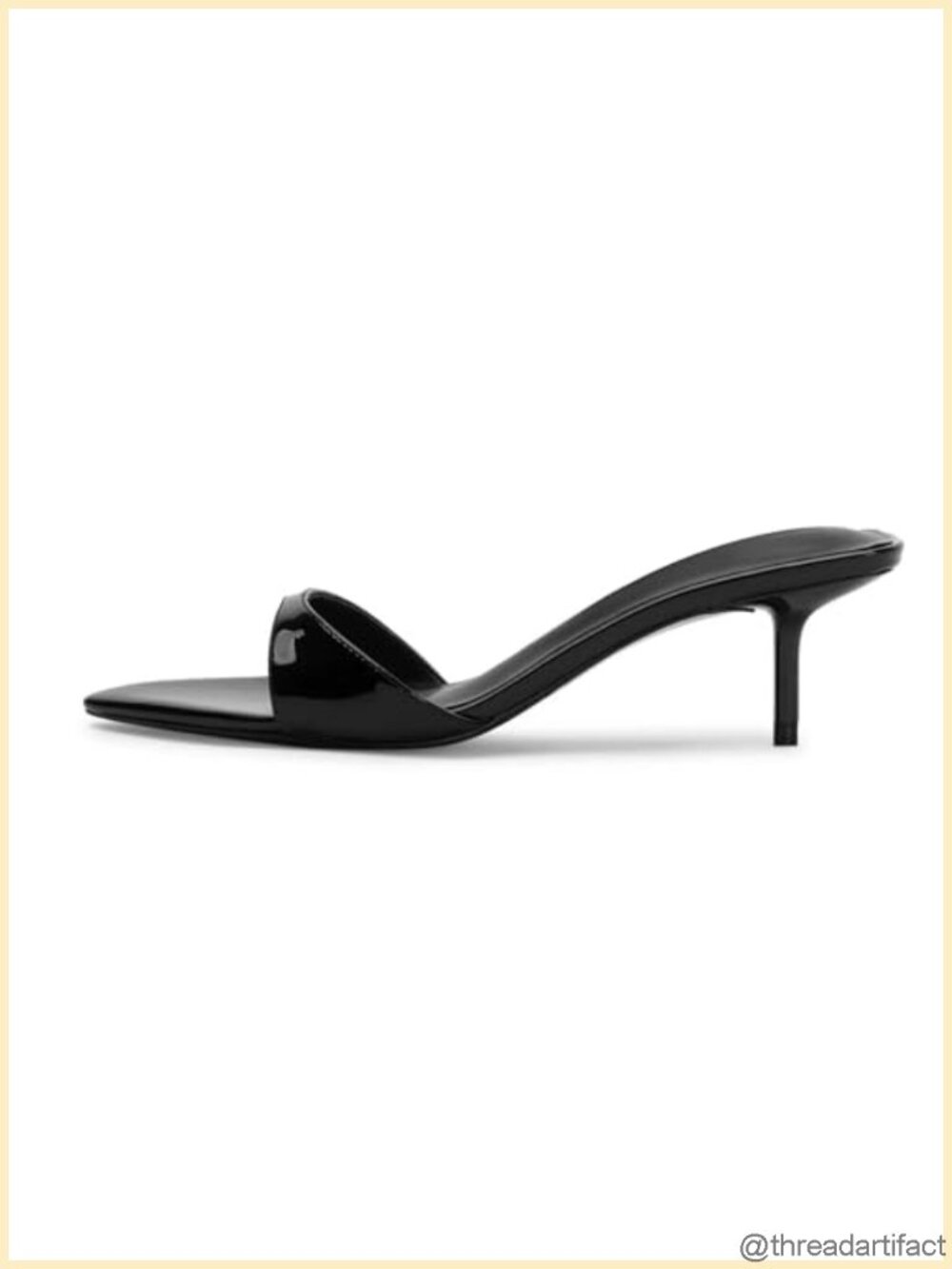 Kitten Heel Mule Sandals Pointed Toe Slip On Heeled Dress Shoes for Women